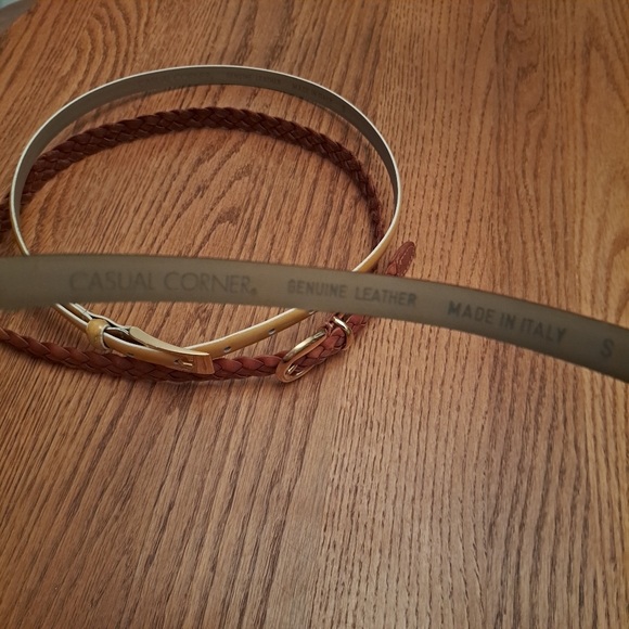 3 leather belts, Women's size small - Picture 6 of 9